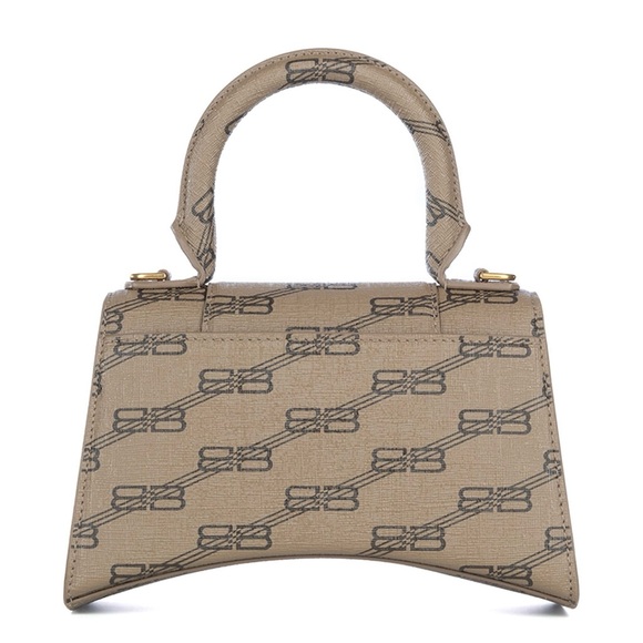 BALENCIAGA
Coated Canvas BB Monogram Small
Hourglass Top Handle Bag Beige
Brown - Picture 2 of 6